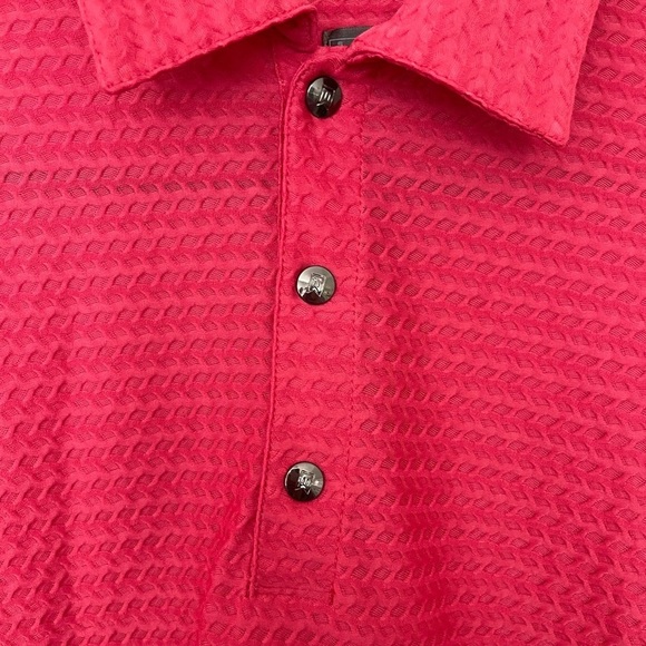 Tiger Woods Polo Shirt Men’s Small
Golf Red Stretch Lightweight Moisture
Wicking - Picture 2 of 5
